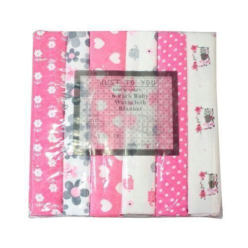6pcs Baby Shawl Sheets - Multi-Colour