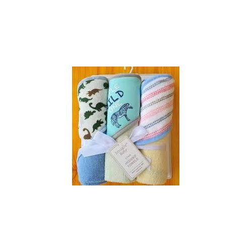 3pcs Baby Hooded Towels - Multicolor