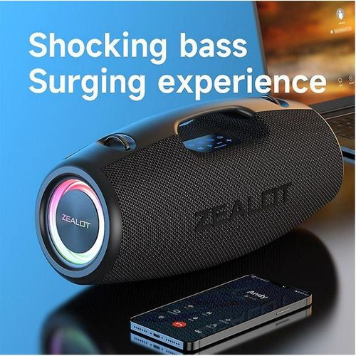 Zealot High Power Portable Bluetooth Speaker Heavy Bass Subwoofer