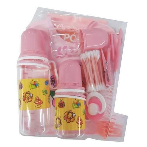 A Set Of Three Baby Bottles With Helpers design vary - Pink