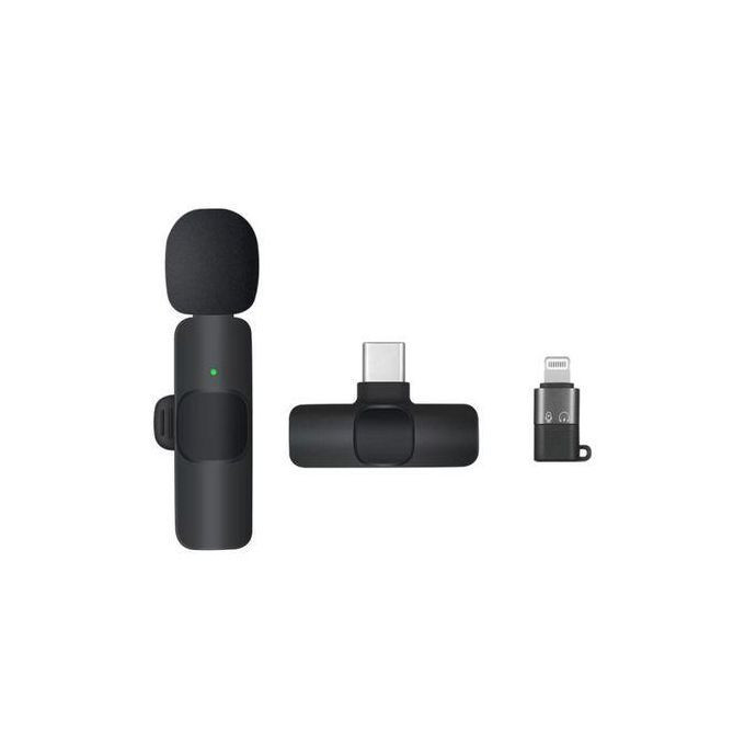 K8 Wireless Clip-On Microphone For YouTube & Live Streaming