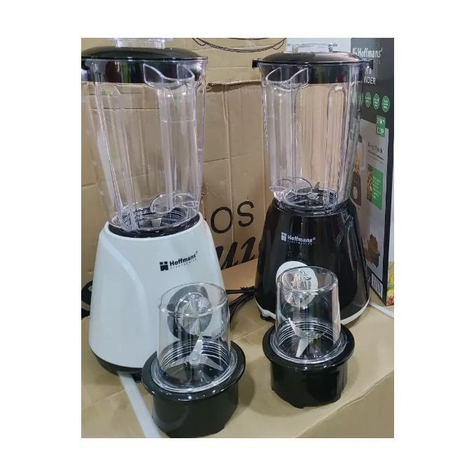 1.6L Blender, Dry Grinder 2 in 1 Black, White