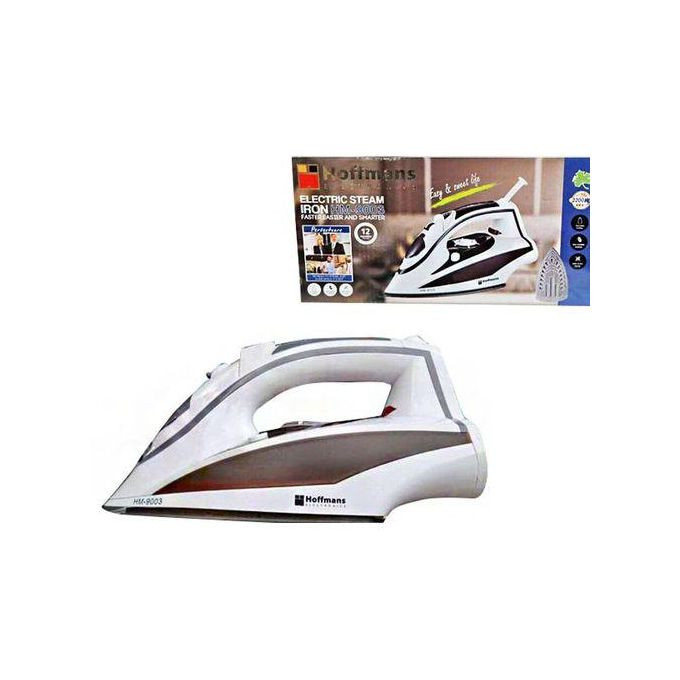 Hoffmans Steam And Dry Flat Iron - White, Black