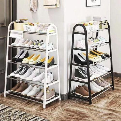 1 Piece Of U-Shaped Shoe Rack 5 Tiers Black,White