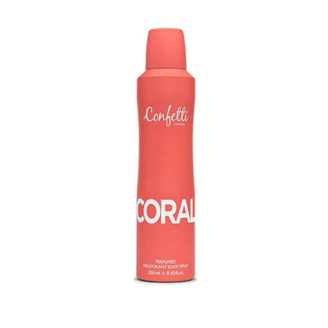 Confetti London Deodorant Spray-Coral