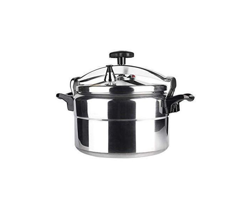 Heavy Gauge Explosion Proof Pressure Cooker - Silver