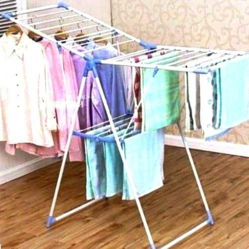 Clothes Drying Rack - White,Blue