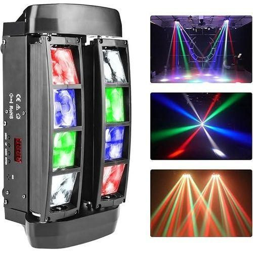 Dj Lights Led Moving Beam Light,8x3W RGBW LED Beam Spider Light, Use For Disco, Ballroom, KTV, Bar,Club, Party, Wedding