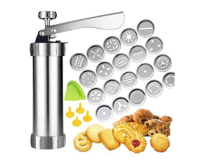 Household Baking Mold Silk Flower Machine Biscuit Cake - Silver