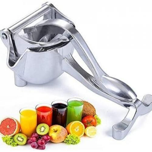 Stainless Steel Manual Fruit Press Squeezer Juicer Extractor-Silver