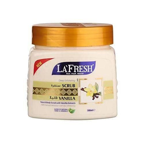 La Fresh Vanilla Exfoliating Face & Body Scrub 500mll