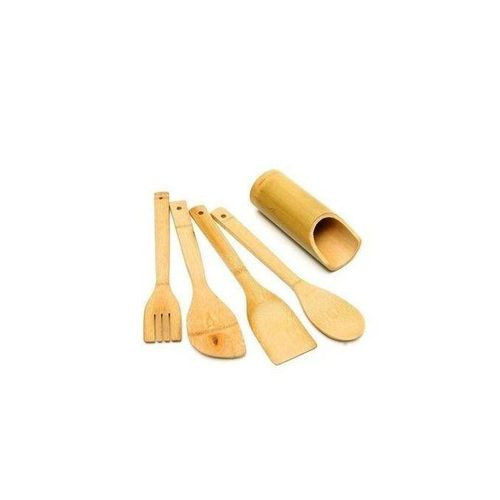 5Pcs Wooden Mingling Stick Set - Brown