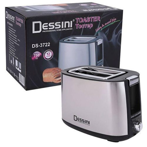 Dessini 2 Slice Toaster Ds-3722-Silver