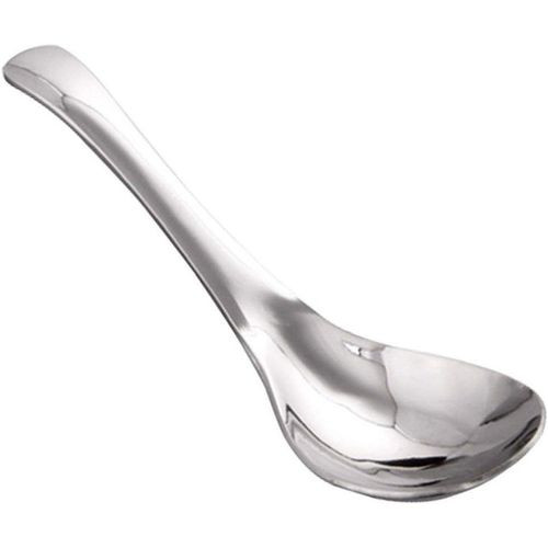 Stainless Steel Large Round Head Soup Spoon Rice Ladle Serving Food Tablespoons Big Capacity Kitchen Cooking Utensils
