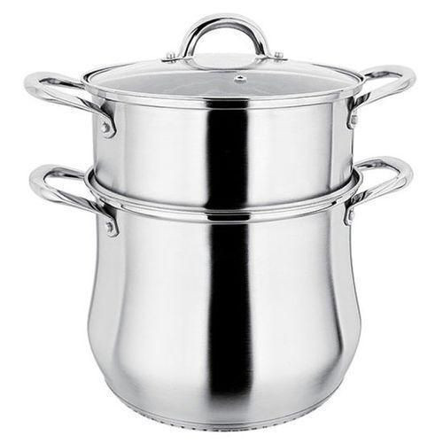 Stainless Steel Cooking Steamer With Large Saucepan-Silver