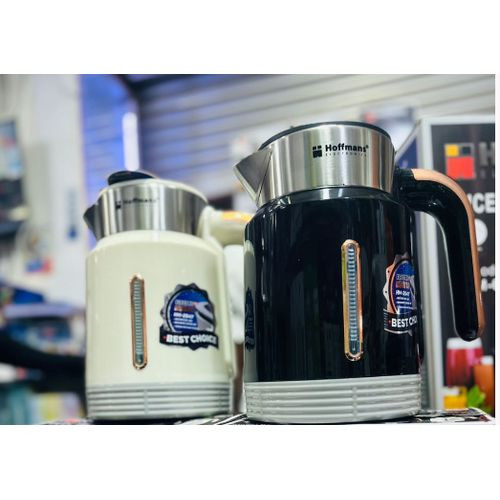 Hoffmans Electric Kettle And Milk Boiler Kettle. White, Black