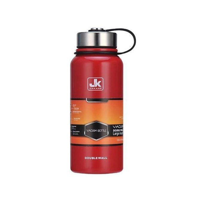 JK Stainless Steel Vacuum Bottle Flask-Red.