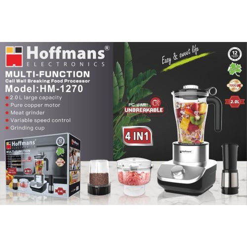 Hoffmans Multi-Function Blender Modle HM-1270 - Black