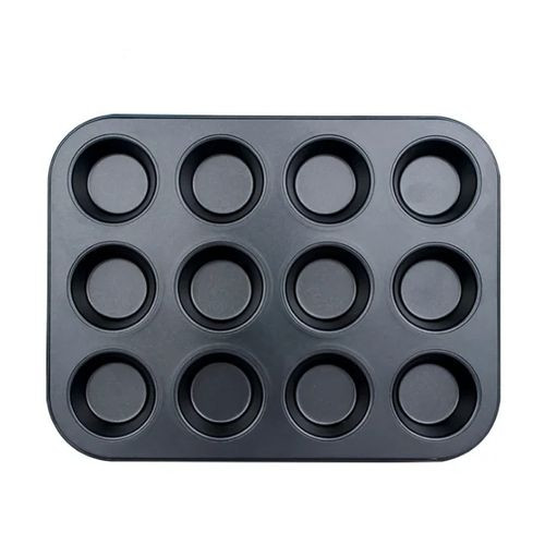 Other 12 Hole Non-stick Muffin Tray -Black