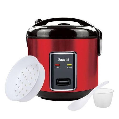 2.8LTR Rice Cooker 1000watts 16 Cup Capacity - Black/Red.
