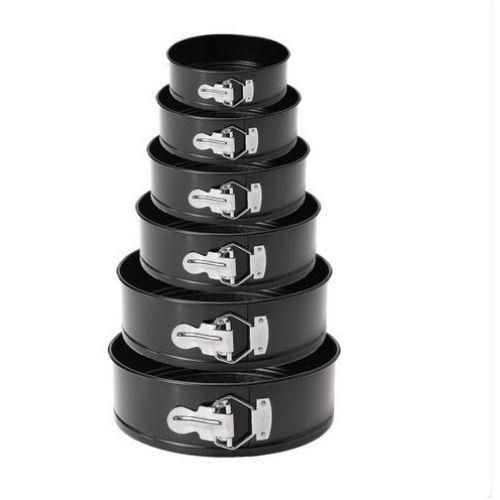 Yiwu Set Of 6pc Non Stick Round Cake Trays -Grey