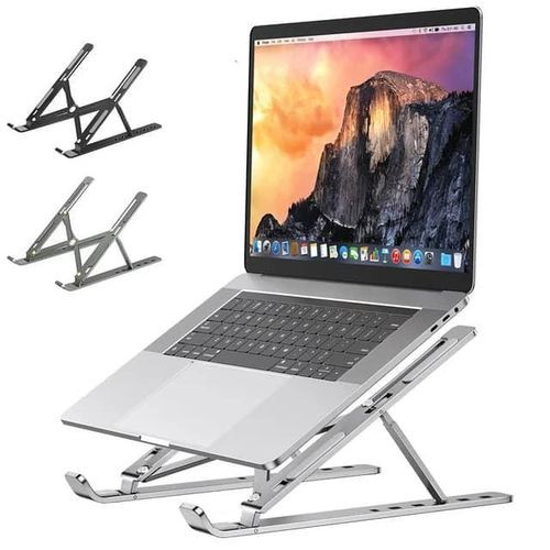 Foldable Portable Aluminium Laptop Stand-White
