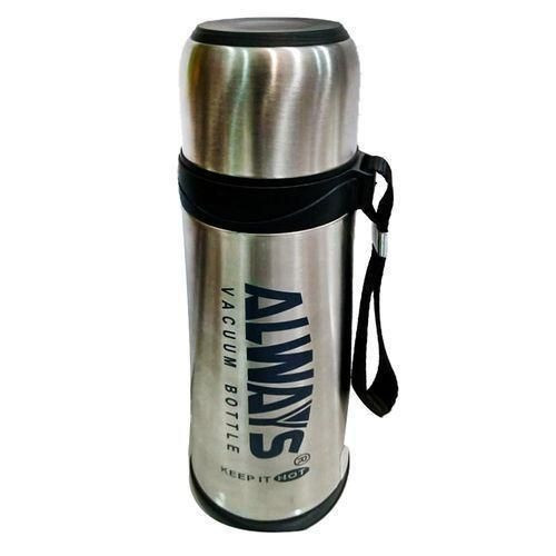 Always Flask Portable Vacuum Thermos Bottle (0.5ltr) - Silver