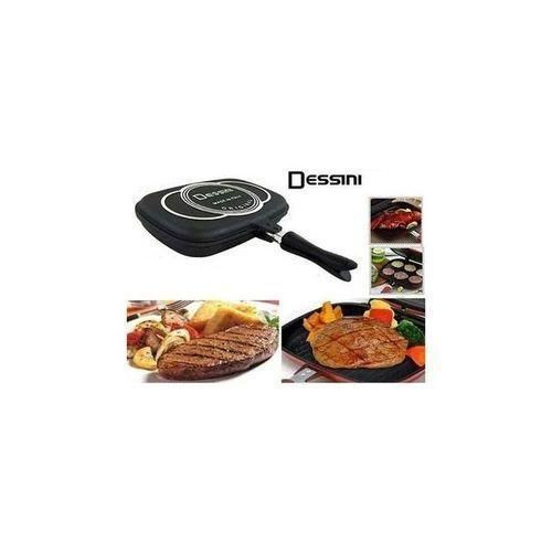 Dessini Double Grill Pan 36cm Non Stick - Black