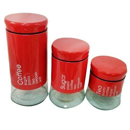 3pc Canister - Red