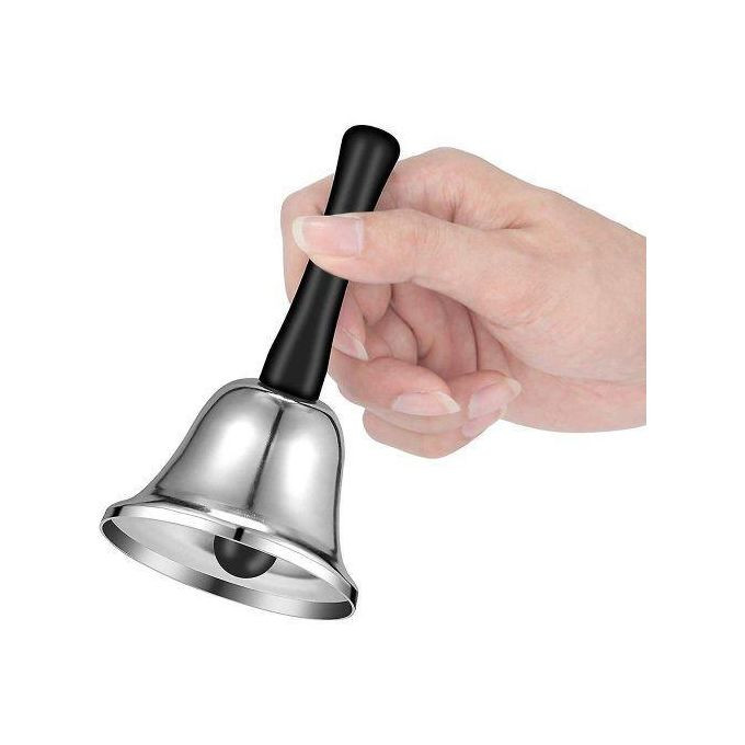 Stainless Steel Hand Bell and Call Bell, Desk Bell Service Bell for Hotels, Schools, Restaurants, Reception Areas, Hospitals, Warehouses