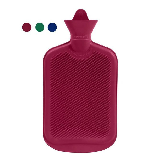 Rubber Hot Water Bottle Bag Hand Warmers Winter Warm-Purple