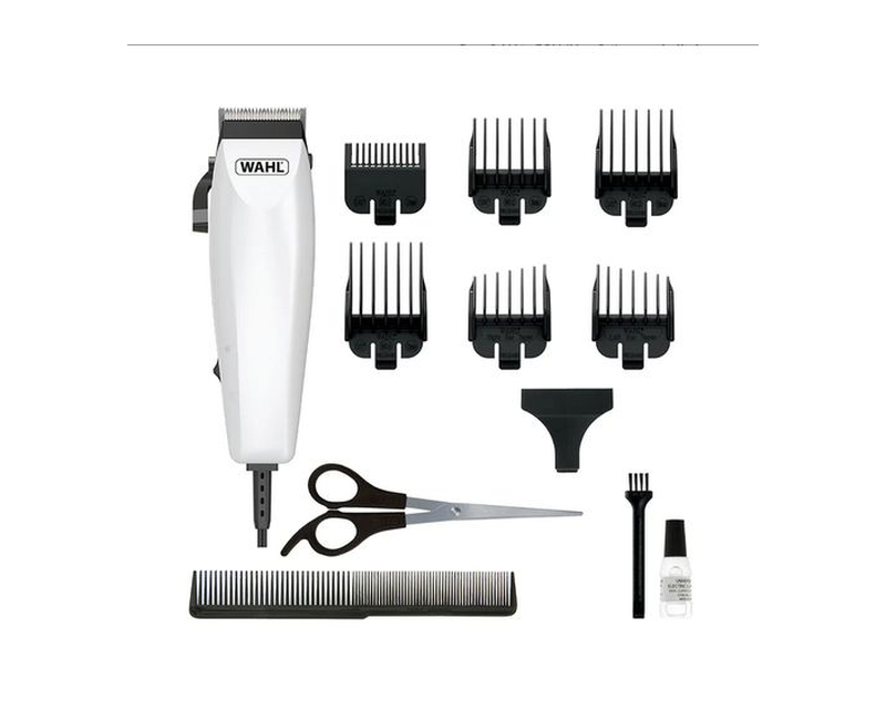Wahl Easy Cut Self-sharpening Blades Hair Cutting Kit, Adjustable Taper Lever For Multiple Cutting-White,