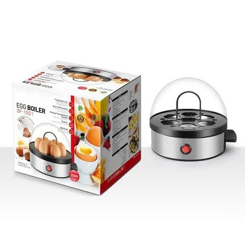 Electric Egg Cooker For Boiled Eggs And Poached Eggs-Black