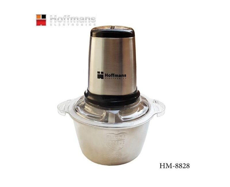 Hoffmans HM-8828, Grinder Food Processor 2 Liters - Silver