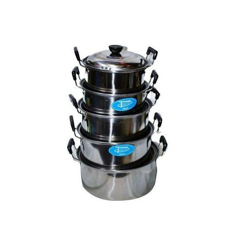 5-Piece High-Grade Silver Serving Dish Set