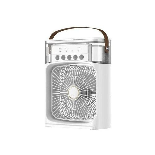 USB Electric Mini Air Cooler With LED & Humidifier - Multicolor