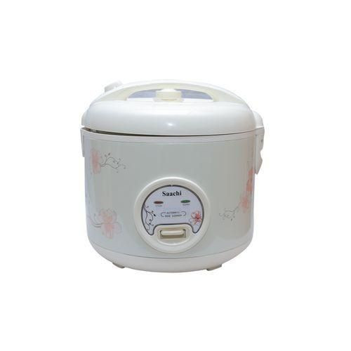 Saachi 1.8L Rice Cooker With A Steamer Basket -Cream