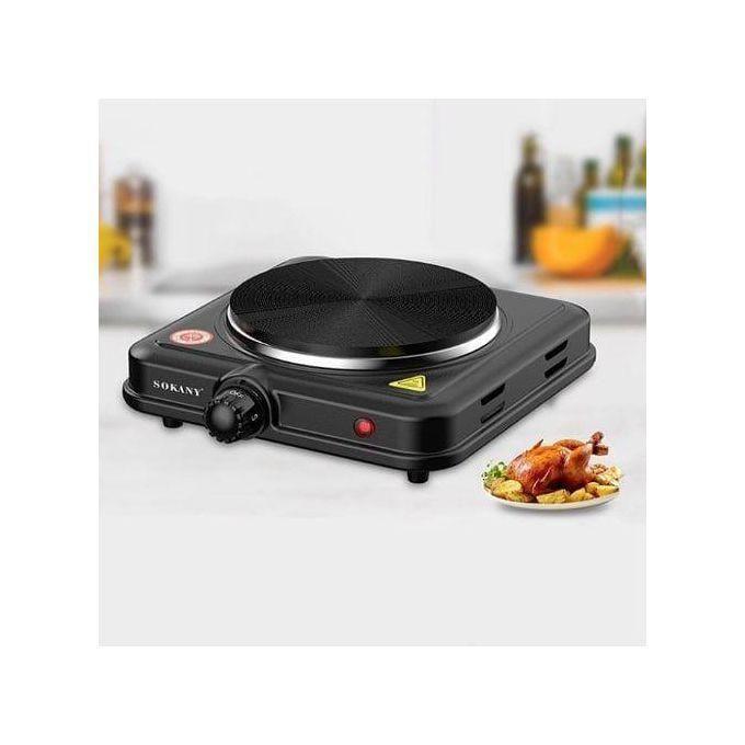 Sokany Eye Flat Single Electric Stove High Fire Power 5 Gear Temperature Adjustment Hot Plate Cooker- Black.