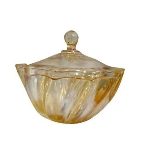 Other Glass Sugar Bowl - Gold