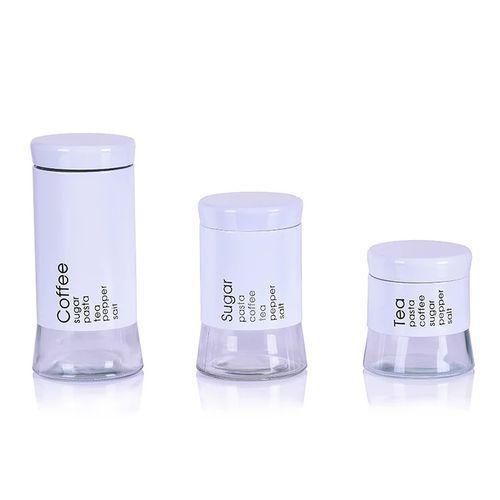 Set Of 3 Sugar Bowls – White