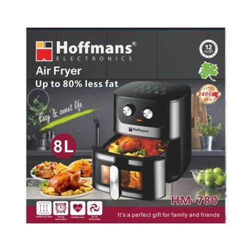 Hoffmans 8L Air Fryer Hm-780 - Black