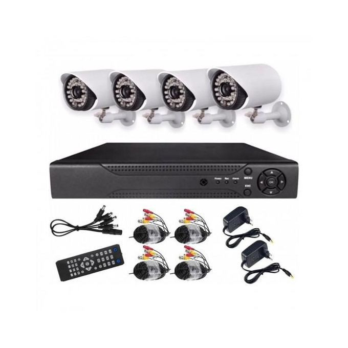 CCTV Kit 4 Security Cameras Plus DVR 1080p Full HD
