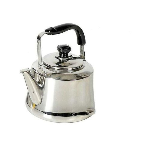 6 Litres Stainless Whistling Tea Boiling Kettle - Silver