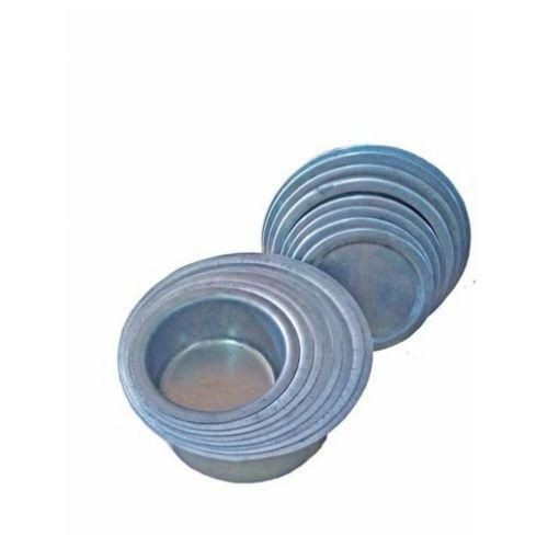 Yiwu Set Of 8pc S. Pans With Covers - Silver