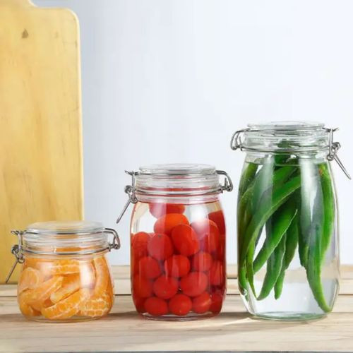3pcs Airtight Storage Glass Containers