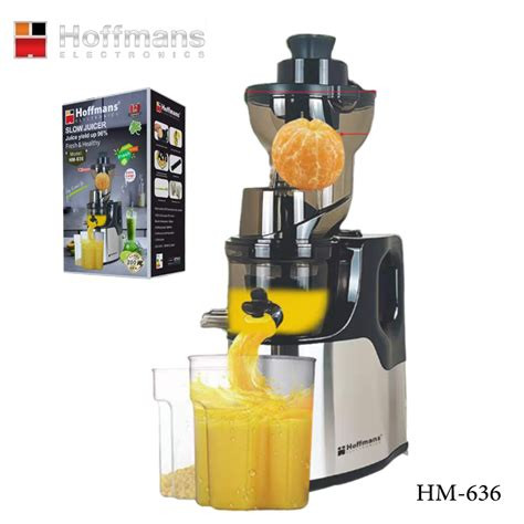 Hoffmans Slow Juicer & Juice Extractor 200W-COLOR BLACK