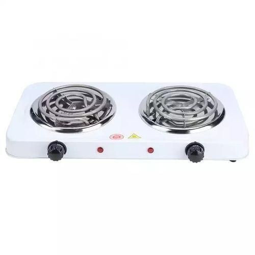 Double Coil Hotplate Cooker- White