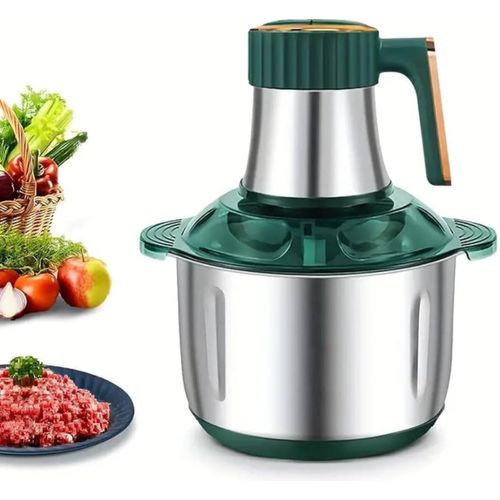 5L Food Processor, Meat Grinder Mini Food Chopper For Vegetables -Silver.
