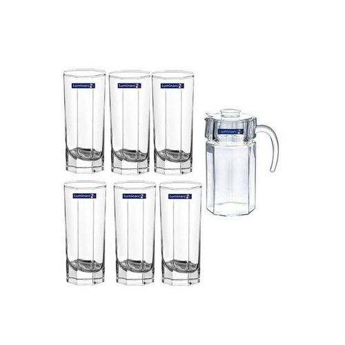 Luminarc Jar And 6 Glasses
