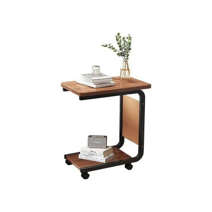 Side Table Removable Small Coffee Table Simple Sofa Side Table Side Cabinet Corner Several Square Bedside Small Table Shelf (Size : 65x28x45cm) - Brown